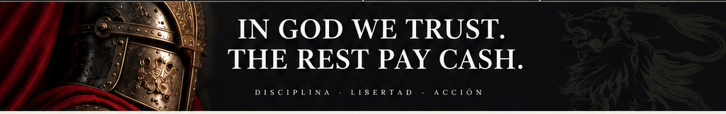 In God We Trust. The Rest Pay Cash.